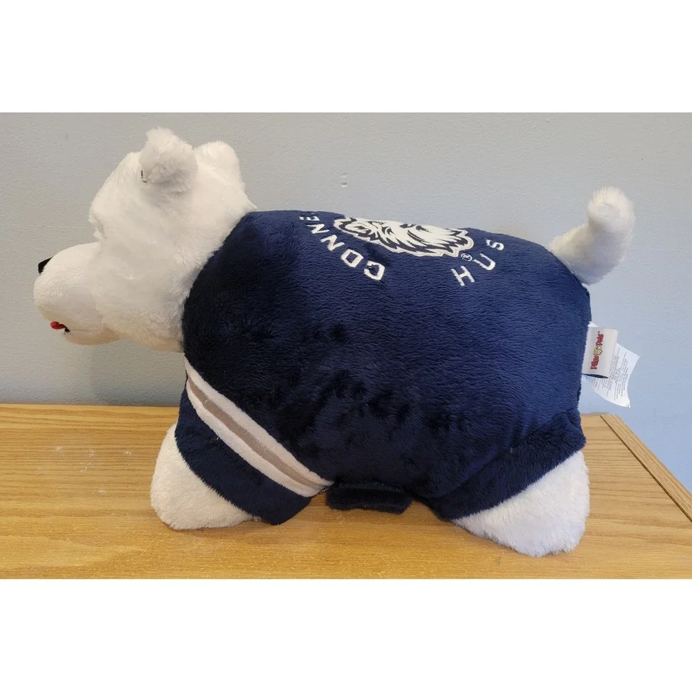 Pillow Pets UConn Huskies Plush Mascot Folding Pillow Connecticut Navy White